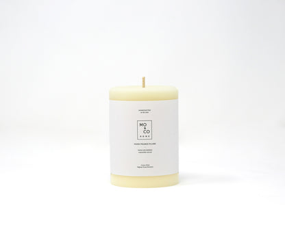 Carefully hand-poured using sustainably sourced beeswax and cotton. When burned, beeswax candles emit negative ions that purify the air making it the cleanest burning wax available. Plus, beeswax naturally smells like honey and wildflowers!

May their soft glow enrich your daily moments and celebrations.