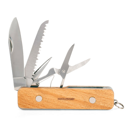 This pocket knife is packed with everything you need for the outdoors. Includes saw, knife, scissors, and awl. Kids gotta learn how to use sharp things eventually, right?