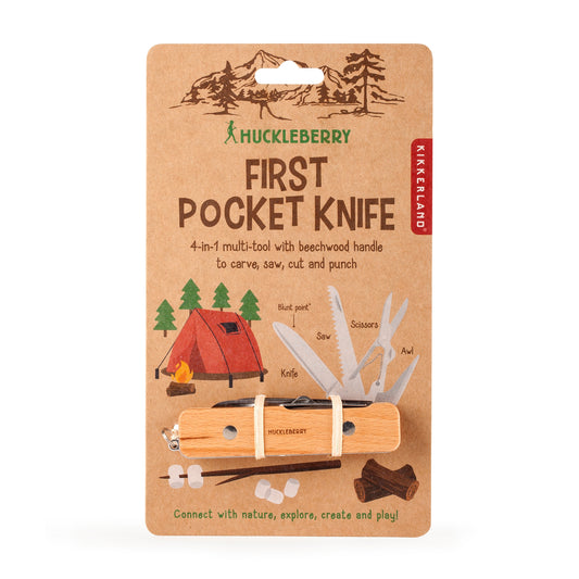 This pocket knife is packed with everything you need for the outdoors. Includes saw, knife, scissors, and awl. Kids gotta learn how to use sharp things eventually, right?