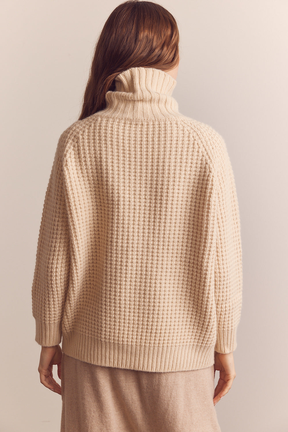 Waffle Knit Turtleneck