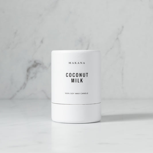 Setting the scene for the perfect island escape: creamy coconut gently layered over a base of Tahitian vanilla and deepened by a hint of rum. Hand-poured in-house in small batches using simple, clean ingredients. 3 oz.