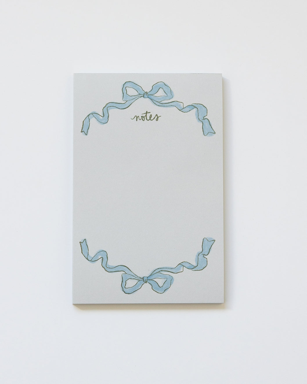 Blue Bow Notepad