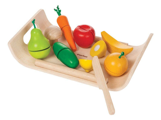 plantoys Assorted Fruit and Vegetable Wood Toy For Kids