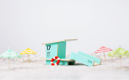 Santa Monica Beach Tower toy by Candylab Toys. This here is a sweet accessory to any Candylab toy cars, beach themed playset, or discerning shelf. 