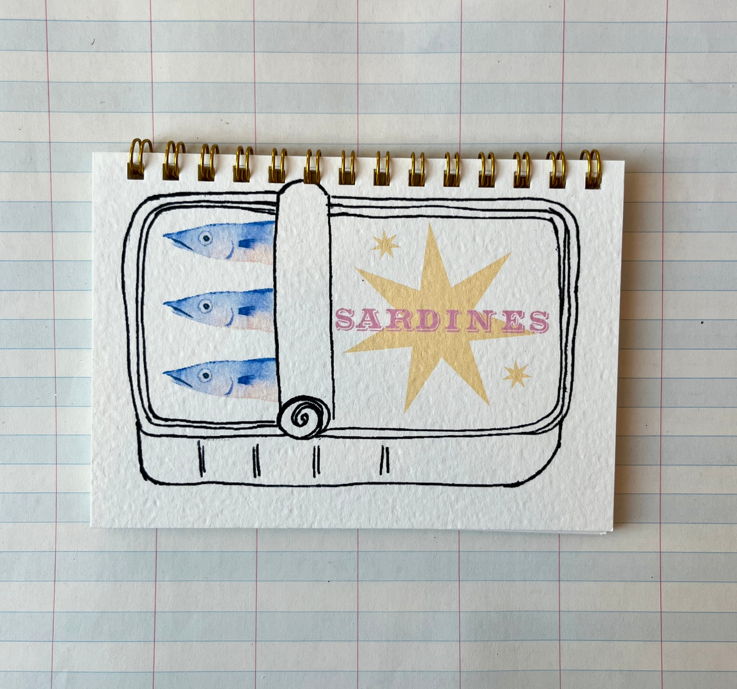 Sardines Mini Notebook