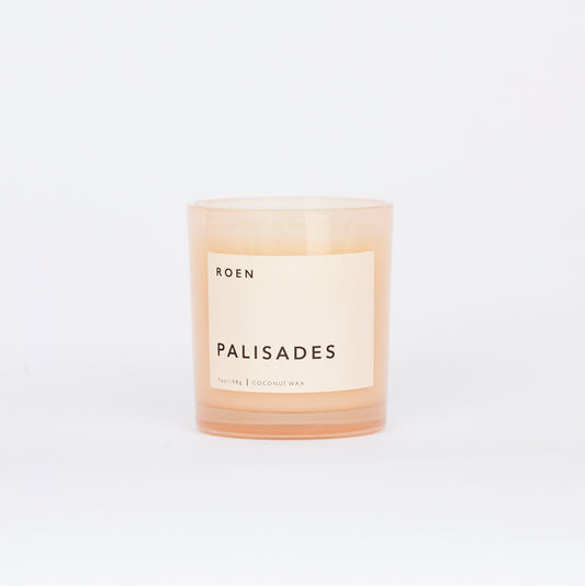 Scent notes of tuberose, gardenia, tree flower, ambergris, white woods. Roen candles are hand poured in their Southern California studio using a coconut + soy wax blend for a natural, clean burn.