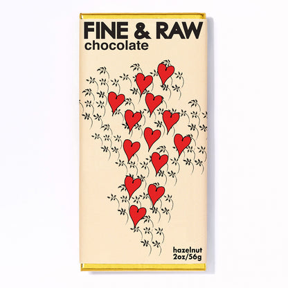 Fine & Raw makes their own hazelnut butter with the world’s finest Pacific Northwest hazelnuts, then grind it with dark chocolate for the richest chocolate-hazelnut experience around. 100% organic. Responsibly sourced cacao. Gluten Free. Vegan. Kosher. Clean ingredients always! Made in Brooklyn.