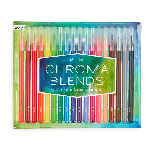 OOLY Chroma Blends Watercolor Brush Markers 