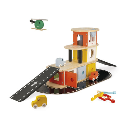 Wooden Garage Play Set