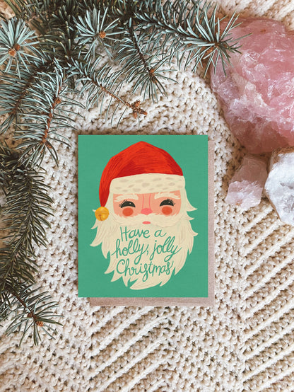 Retro Santa Claus Card Set