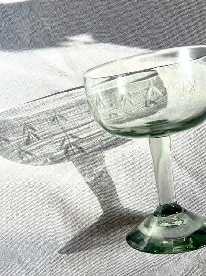 Hand Carved Cocktail Glass