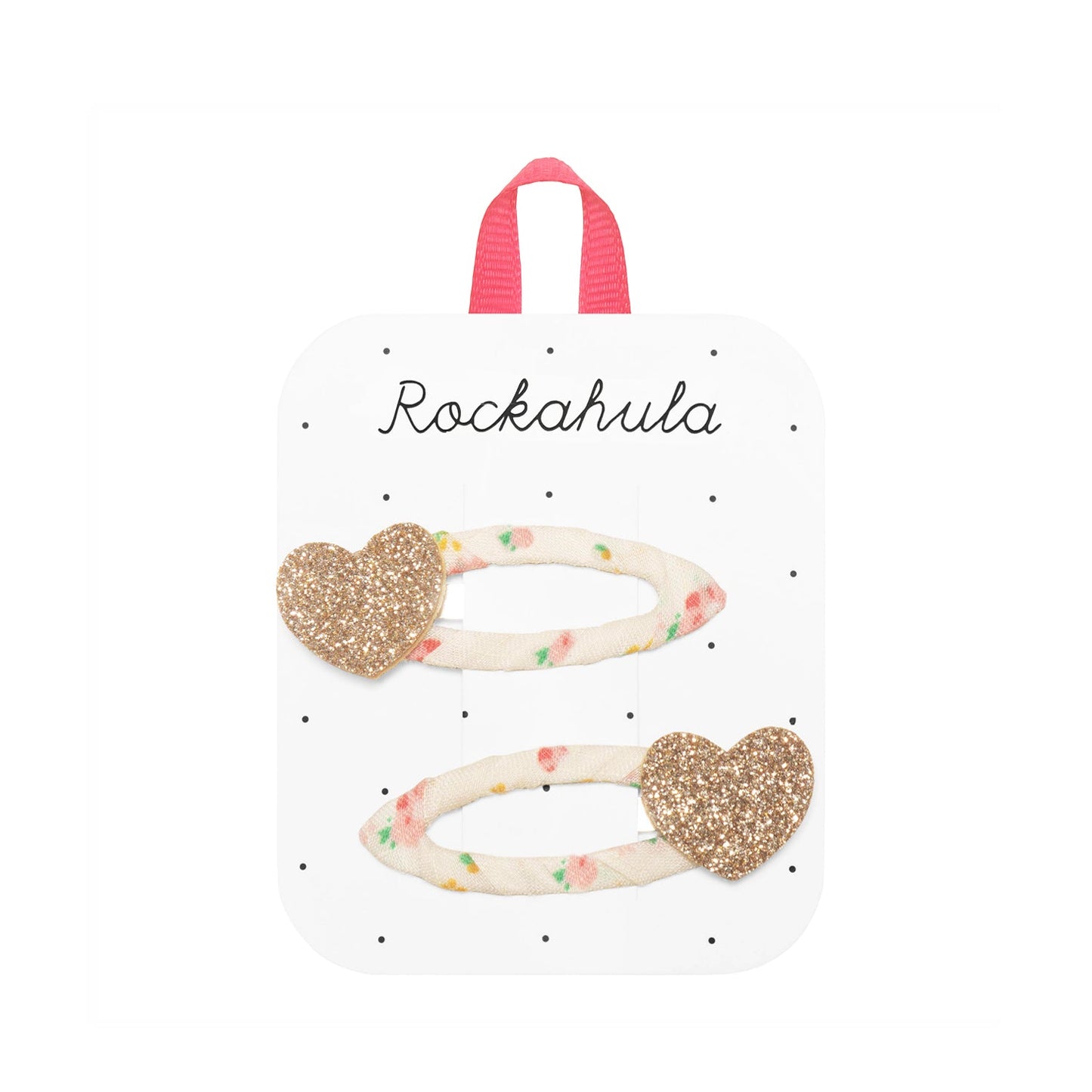 rockahula glitter heart clips