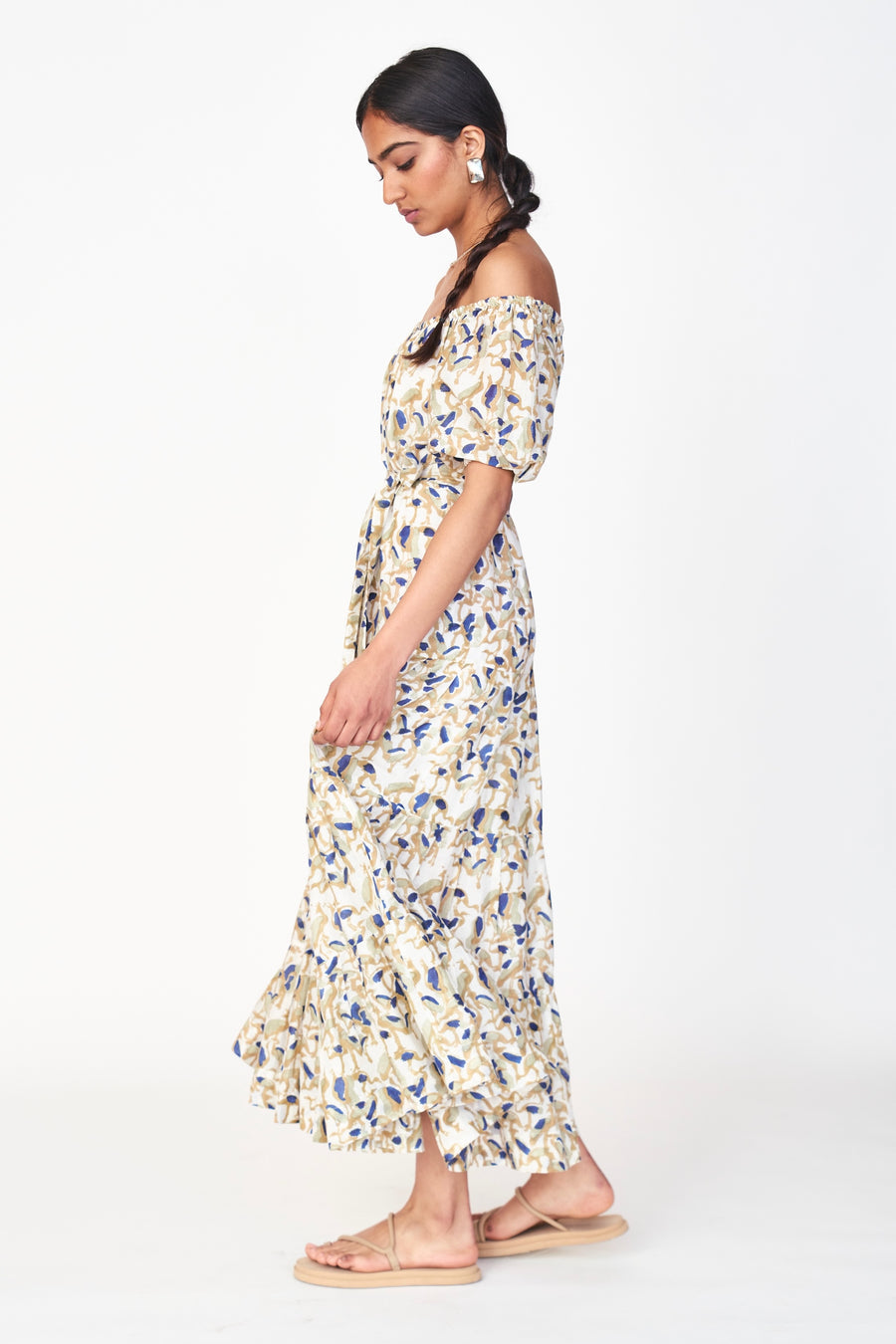 mirth capri maxi dress in songbird