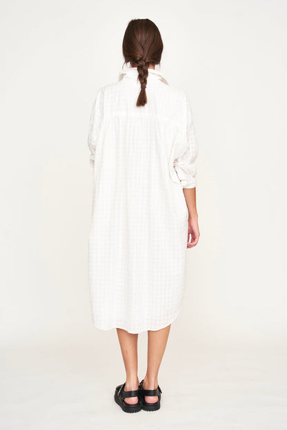 Mirth Kyoto House Dress in white boxweave