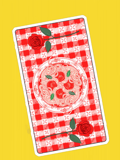 The Pasta Tarot is a deck for readers of all experience levels, and even for folks who simply love a steamy baked ziti. Rooted in the authors' queer Italian American identities, this 78-card deck and accompanying pamphlet offer readers a contemporary, playful take on tarot.