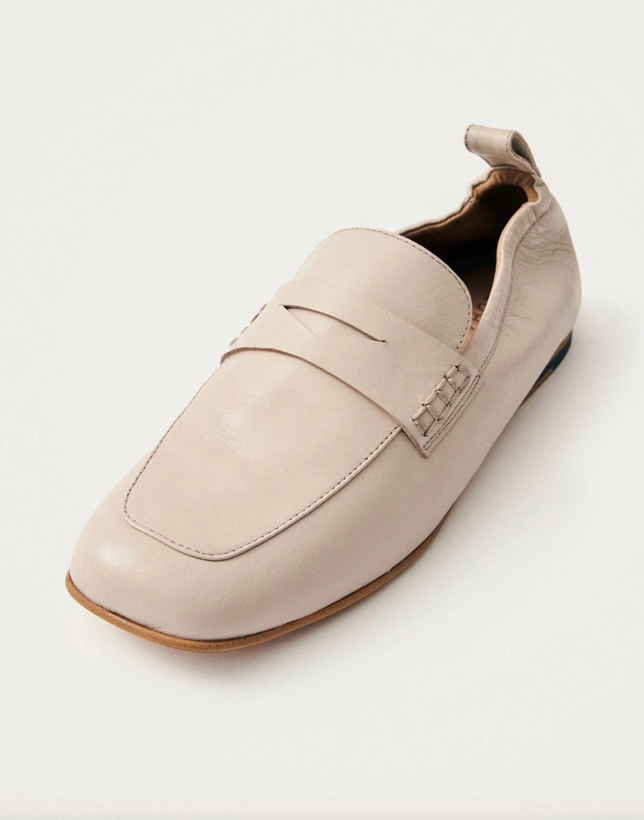 Alohas Milada Cream Leather Loafers 