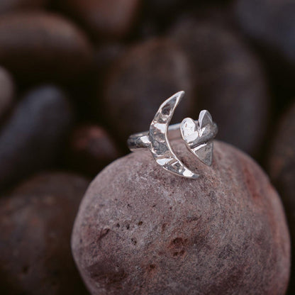 Artemis Moon & Heart Ring