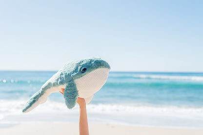 hurley blue whale stuffed animal toy, Designed by OB in Australia