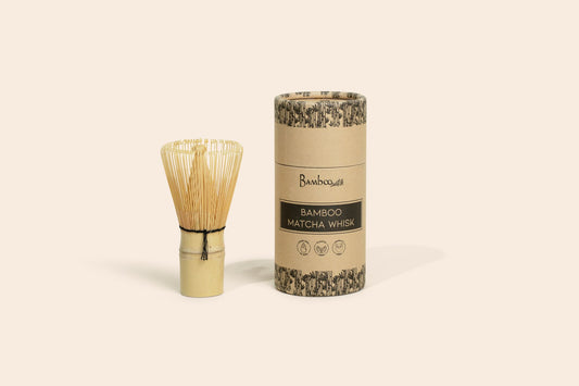 The Bamboo Matcha Whisk, is meticulously crafted from a single piece of bamboo with 100 fine bristles, ideal for whisking matcha powder into a smooth, frothy drink. This essential tool respects the Japanese tea ceremony tradition, offering an authentic experience. 