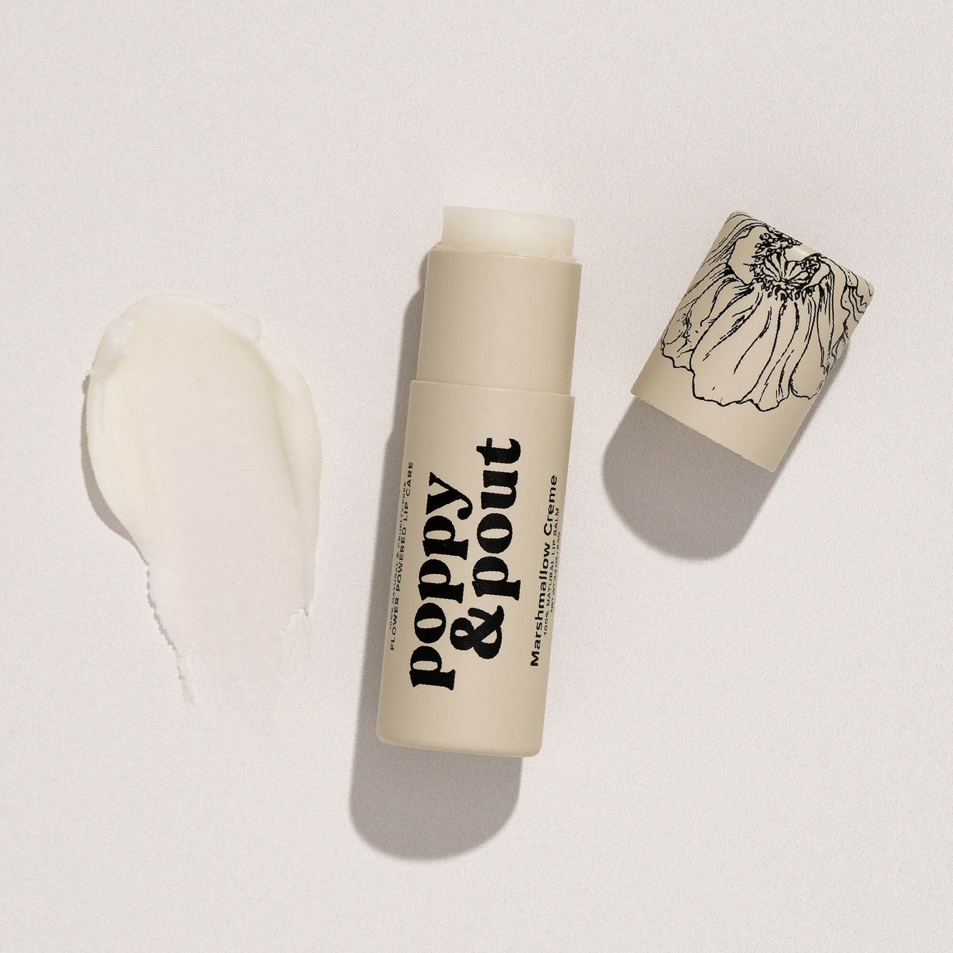 Poppy and pout plastic free lip balms made with 100% natural ingredients