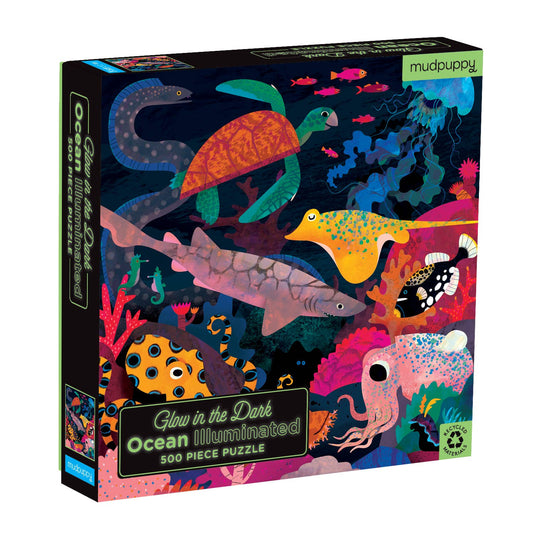 Ocean Illuminated 500 Piece Glow in the Dark Family Puzzle