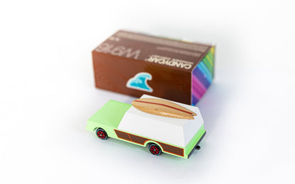 Surf Wagon Toy Car by Candylab Toys features solid beech wood and water-based paints. Made sustainably, made to last, made for fun.