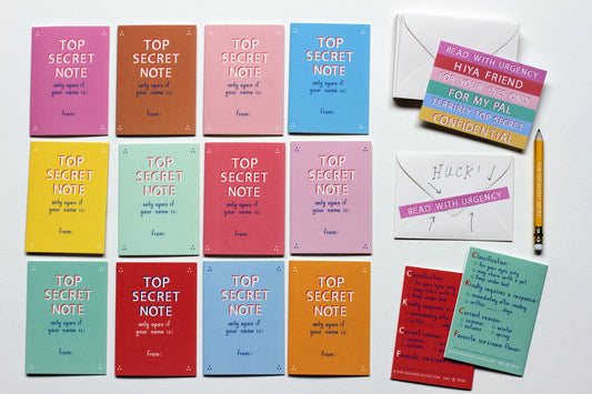 Top Secret Friendship Notes Set