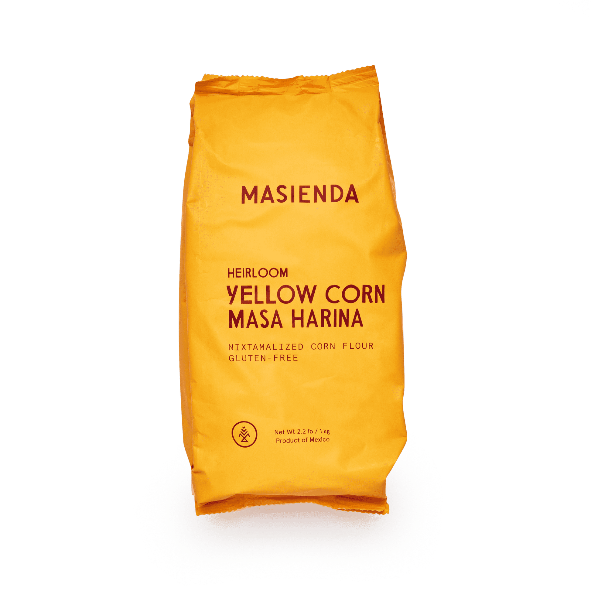 Masienda's best-selling Heirloom Yellow Corn Masa Harina is a fine-ground nixtamalized corn flour. Its deep flavor comes from high quality heirloom corn, which is cooked, slow dried and milled to perfection in small batches. Never genetically modified. Always gluten-free.