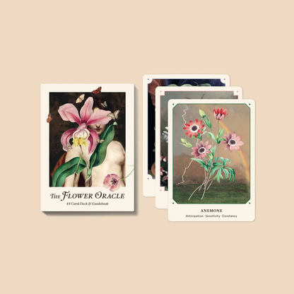 Flower oracle deck featuring 44 cards and a guide makes the perfect gift for your witchy or spiritual friends