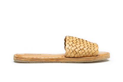 Mohinders Woven Leather Sandals in Honey 