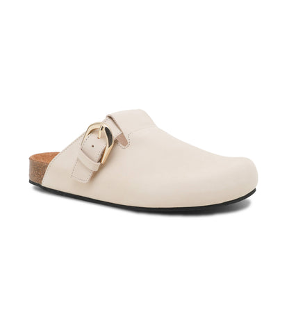 ALOHAS Travis Cream Leather Mules