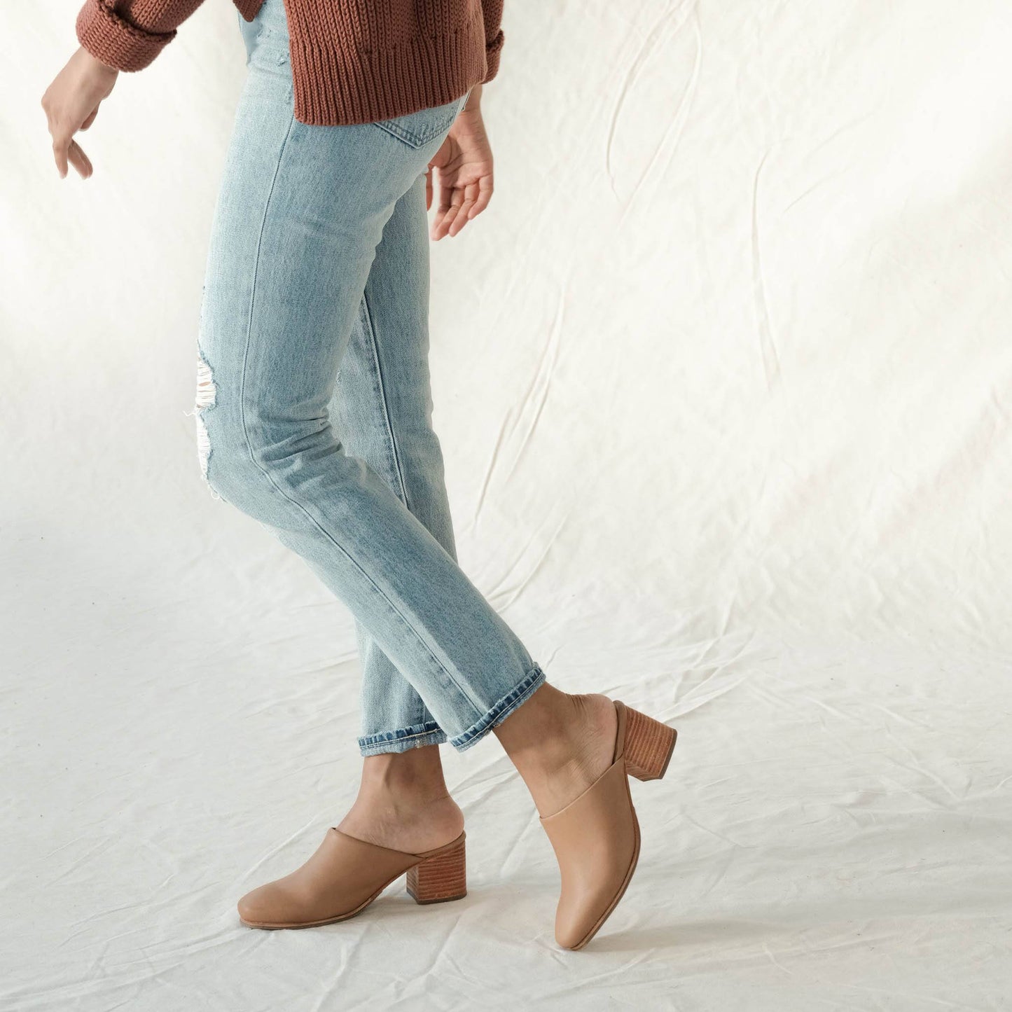 Elevate your mule game with our All-Day Heeled Mule, designed to take you from day to night with next-level comfort. Dress her up or down and see she goes with everything.