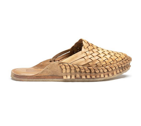 Buy Brown Basket Weave Pelle Liscio Leather Woven Sandals For Men by Dmodot  Online at Aza Fashions.